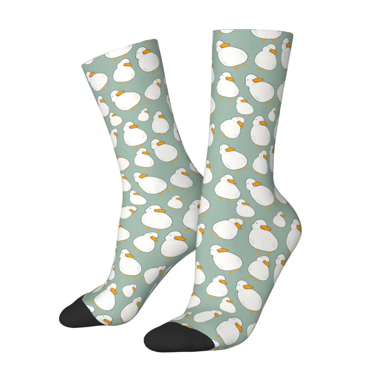 Chubby Animal Duck Men Women Socks Windproof Novelty Spring Summer Autumn Winter Stockings Gift