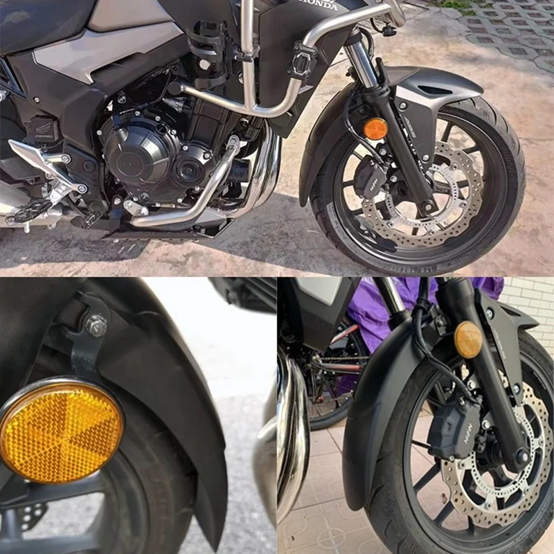 Motocicleta frente paralama fender extensor extensão para honda cb400x cb400f cb 400x cb400 f 2019-2022