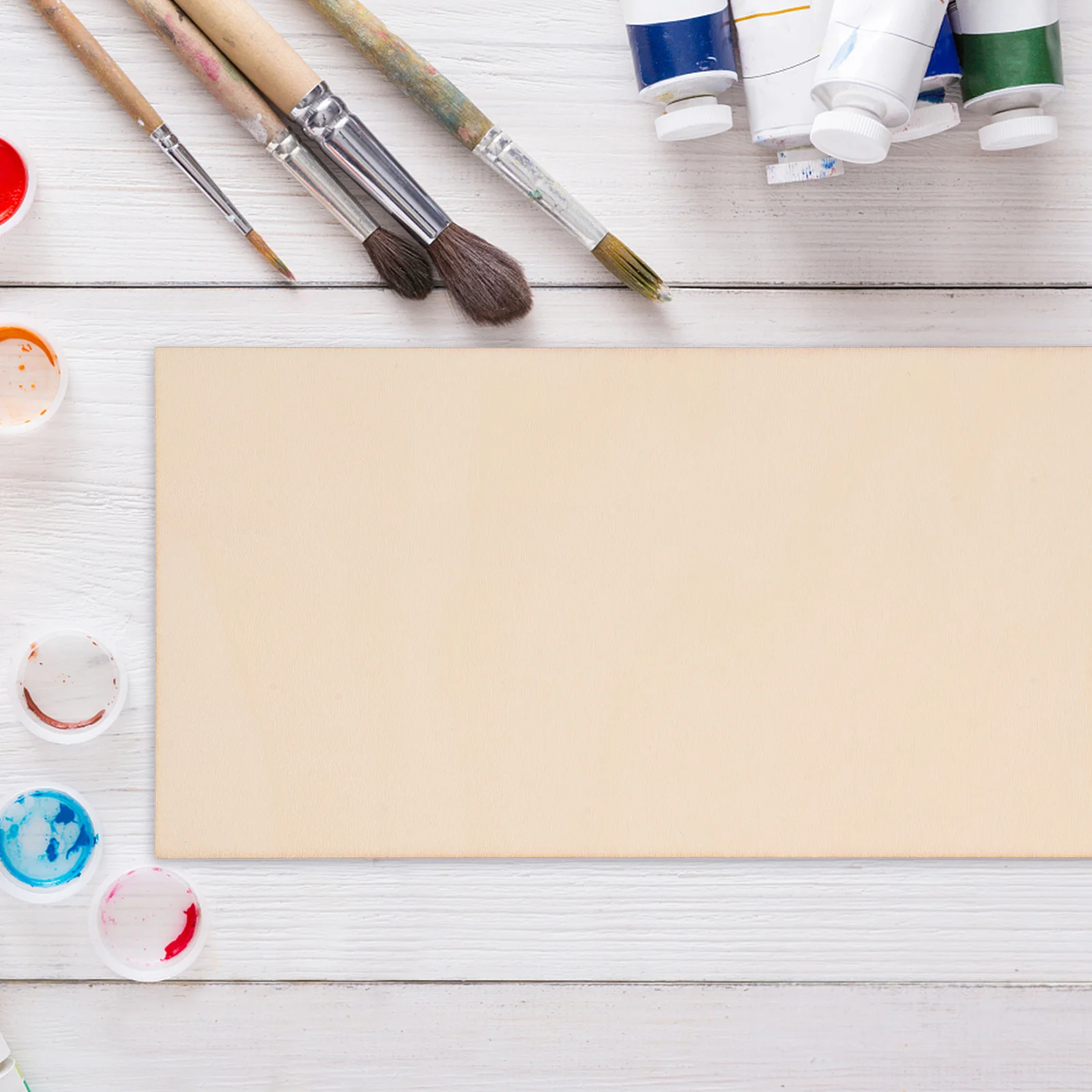 

8Pcs Unfinished Wooden Rectangle Sheets 10x20cm Plywood Boards Blank Craft Supplies for DIY Painting Engraving Projects