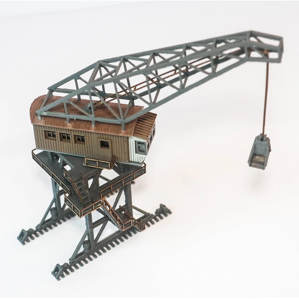 N Scale Miniature Coal Hoist/Coal Loader Model Tower Crane For DIY Railway Sand Table Scene Model Accessories Diorama Kit 1PCS