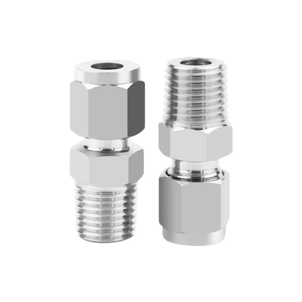 من خلال ثقب M5/6/8/10/12/14/16/20 متري ذكر 1/16 2 3 6 مللي متر ضغط الاتحاد 304 316 تركيب الأنابيب غير القابل للصدأ الاستشعار الحرارية #3