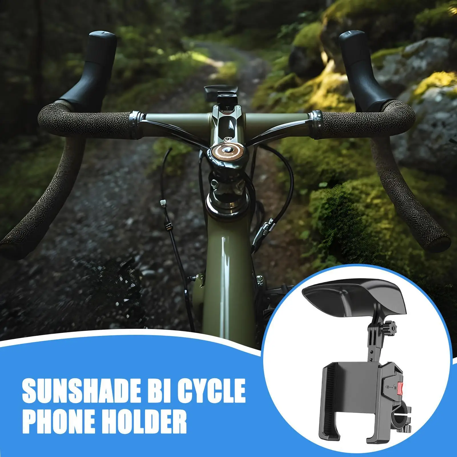

Bike Phone Mount 360 Degree Rotatable Cellphone Stand Anti-Shake Waterproof Handlebar Cellphone Holder For Mountain Biking Road