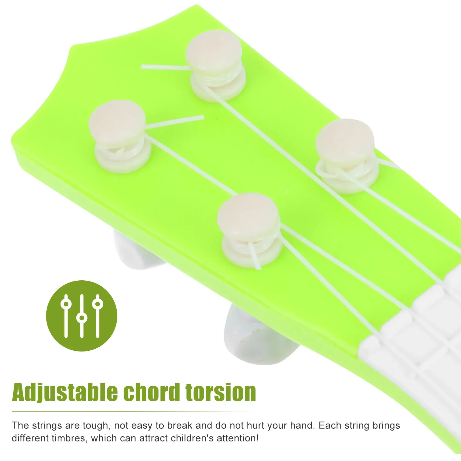 2024 New Mini Simulation Fruit Ukulele Plastic Stringed Instruments Children Toys Beginner Mini Simulation Enlightenment Puzzle