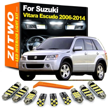 ZITWO 11Pcs LED ภายในโดมแผนที่แสงสำหรับ Suzuki Grand Vitara เอสคูโด2006 2007 2008 2009 2010 2011 2012 2013 2014 Canbus