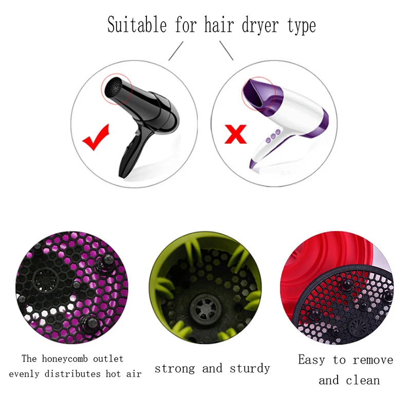 1PC Universal Hair Curl Diffuser Cover Diffuser Disk Hairdryer Curly Drying Blower Hair Curler Styling Tool Accessories