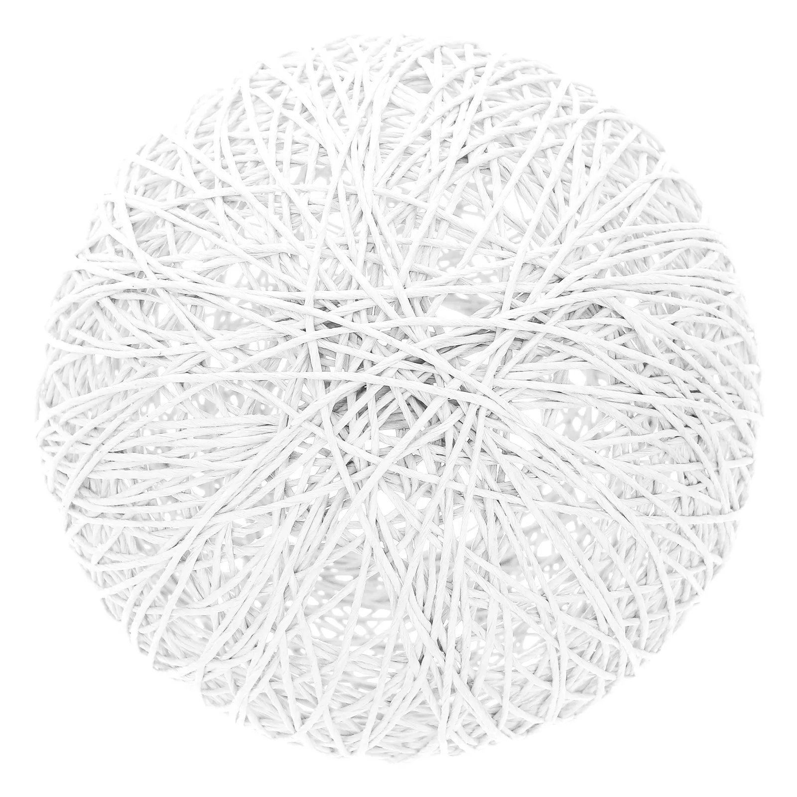 

Round Rattan Lamp Shade Boho Handwoven Ball Light Cover For Pendant Table Floor Lamp Style Decorative