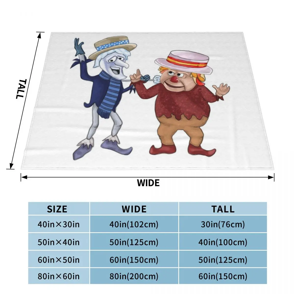 Snow miser and heat miser Throw Blanket Sleeping Bag Fashion Sofas for sofa Blankets