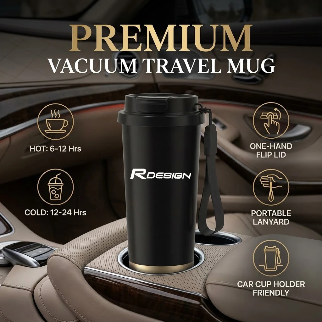 550ML Stainless Steel Coffee Cup Thermo Bottle Car Thermal Cup For Volvo R Design XC90 XC60 S60 S90 V40 XC40 V60
