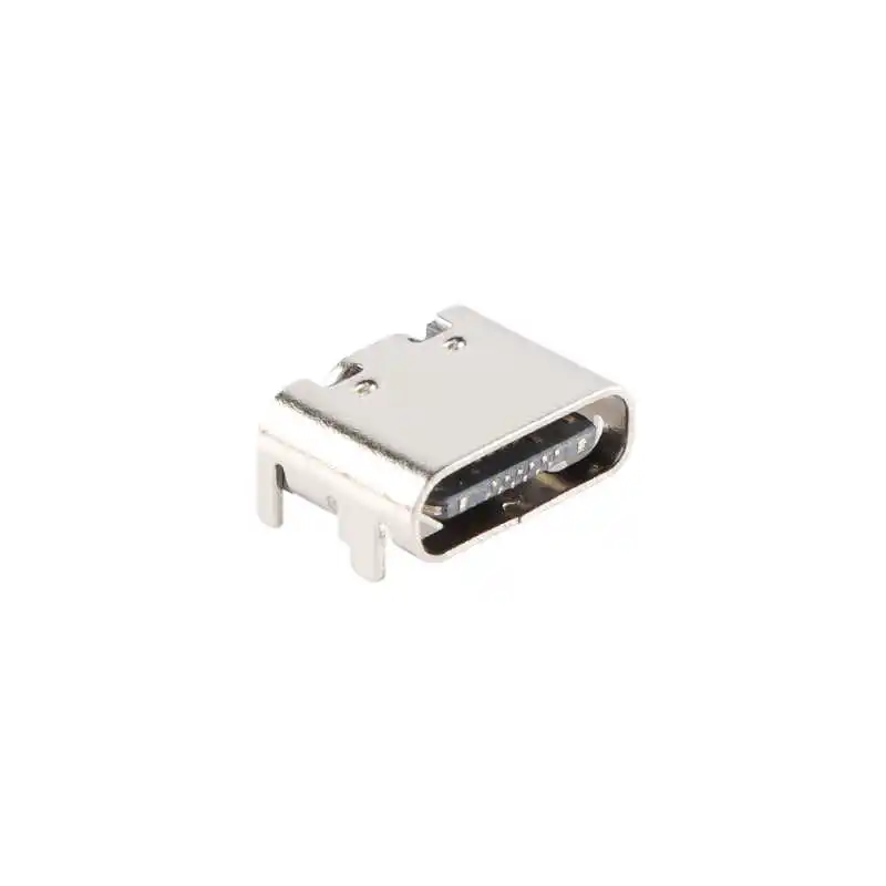 USB Type-C 16P Female Surface-Mount Four-Leg Housing 6.5/7.3/8.35mm Long Socket USB Connector