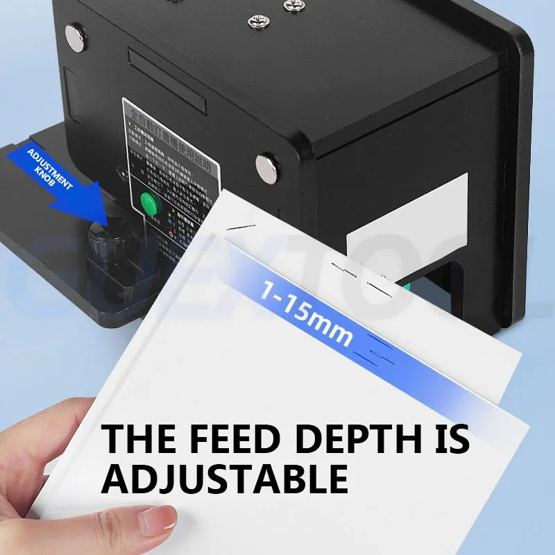 Electric Stapler,Small Rapid Continuous Automatic Binding Machine,Automatic Sensing Electric Auto Rapid Stapler,Depth Adjustable