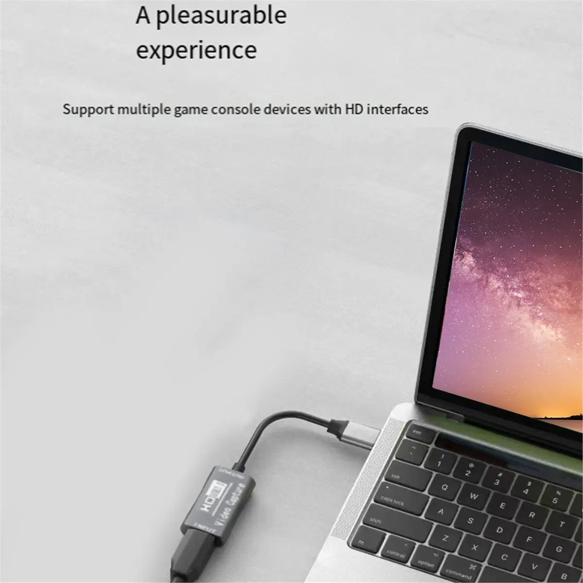 

Video Capture Card with 4K to Type C USB 3.0 Audio Video Converter Computer Laptop Smartphone Monitoring Adapter
