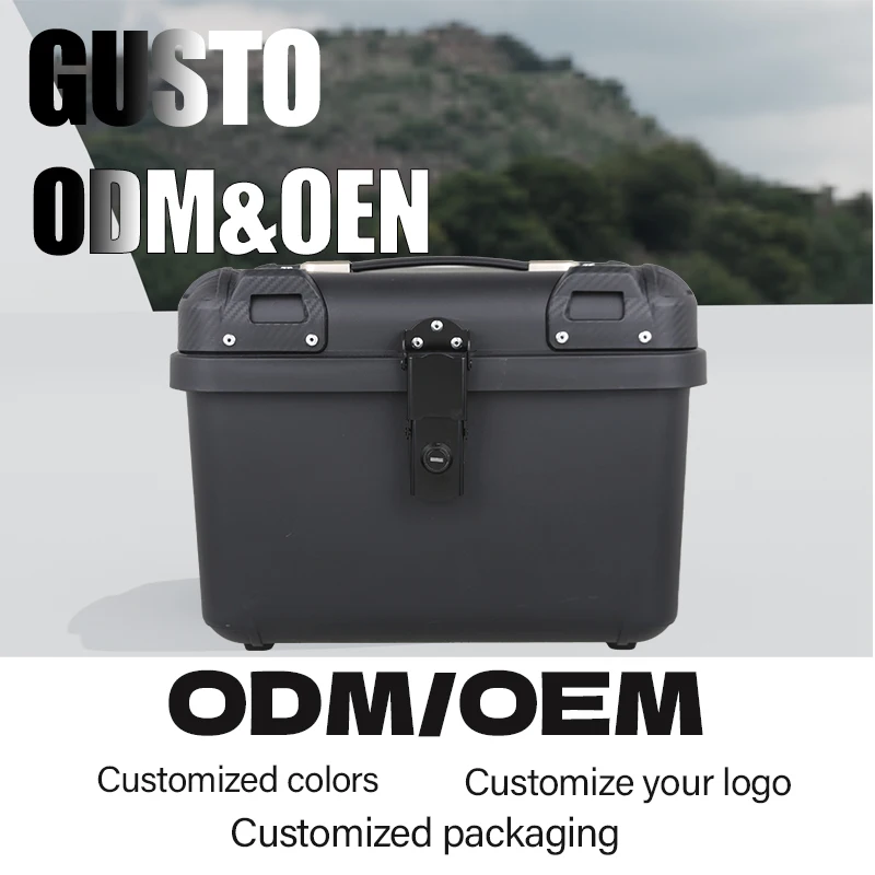 45L PP Motorcycle Trunk Helmet Storage Box Large Capacity Cycling Storage Box