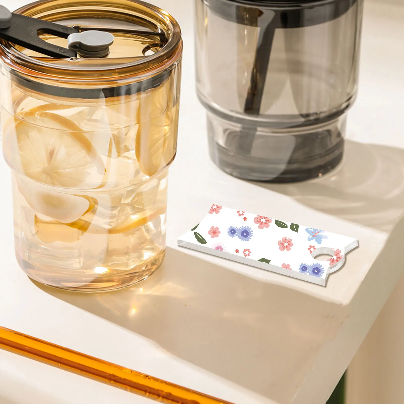 

6Pcs Sublimation Bottle Cap Acrylic Sheet Blanks DIY Bottle Cap Decor Sublimation Supply Blanks for Vinyl Projects