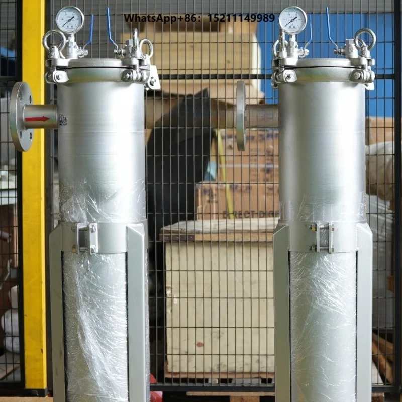 Water Treatment Machinery Stainless Steel Single Bag Filter Pump Pressure Vessel Gear-Debris Removal Oilfield Production