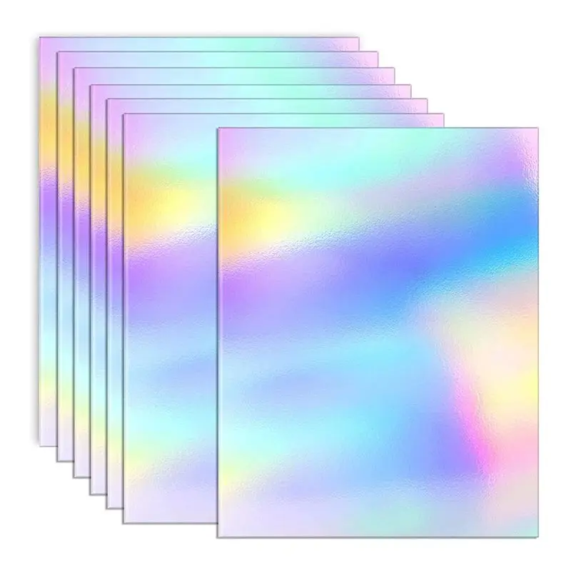 

Металлическая голографическая бумага A46M, блестящая, зеркальная, для аксессуаров, светоотражающая, для досок, размер 8,5 x 11 дюймов, 50 листов