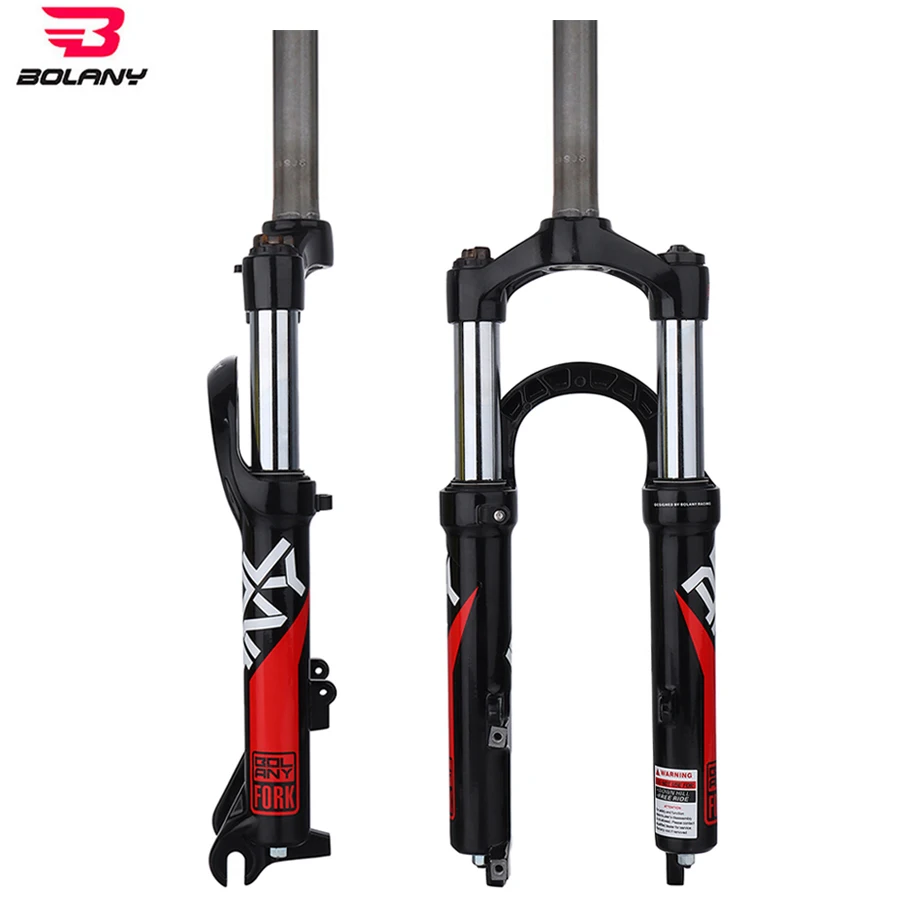 bolany folding bike fork 20 inch 80mm Straight Tube Shoulder Control Mechanical Fork BMX Kids Bike Disc Brake Spring Forks