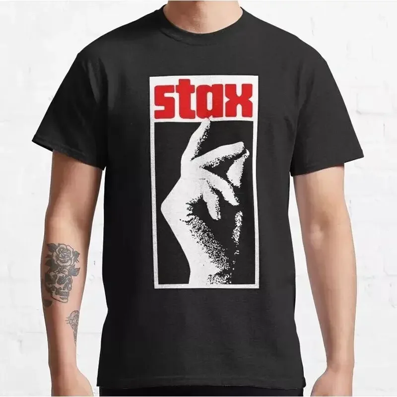 SUPER OFERTA! Camiseta retrô vintage clássica Record Stax S-5XL