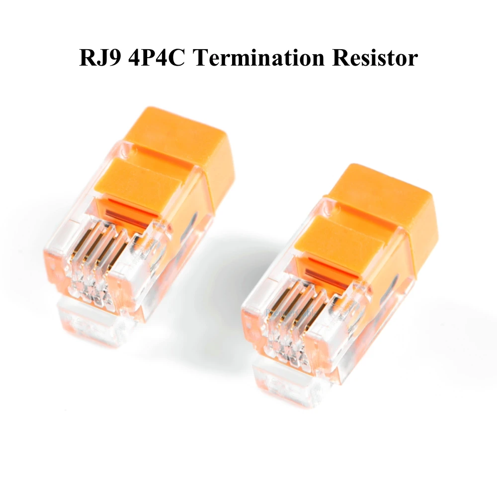 

10PCS RJ9 RJ10 RJ11 4P4C Can Bus Termination Resistor 120Ohm Telephone Modular Plug Adapter Handset Cord Line Connector