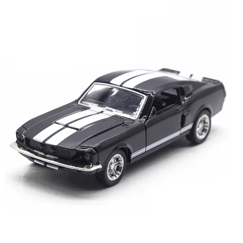 1:32 Scale 1967 Ford Shelby Mustang GT500 Blue 5-Inch Die-Cast Model Toy Race Car Gift for Kids