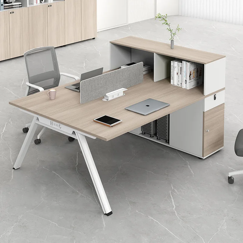 

Staff Desk Staff 2/4/6/Quad Double Seat Financial Screen Office Desk and Chair Combination