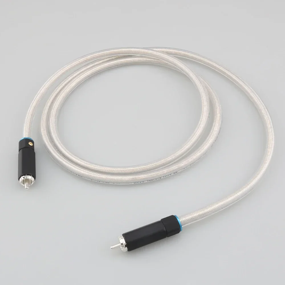 75Ohms Digital Coaxial Cable Thick Conductor Dual Shielding SPDIF For TV HiFi Audio DAC