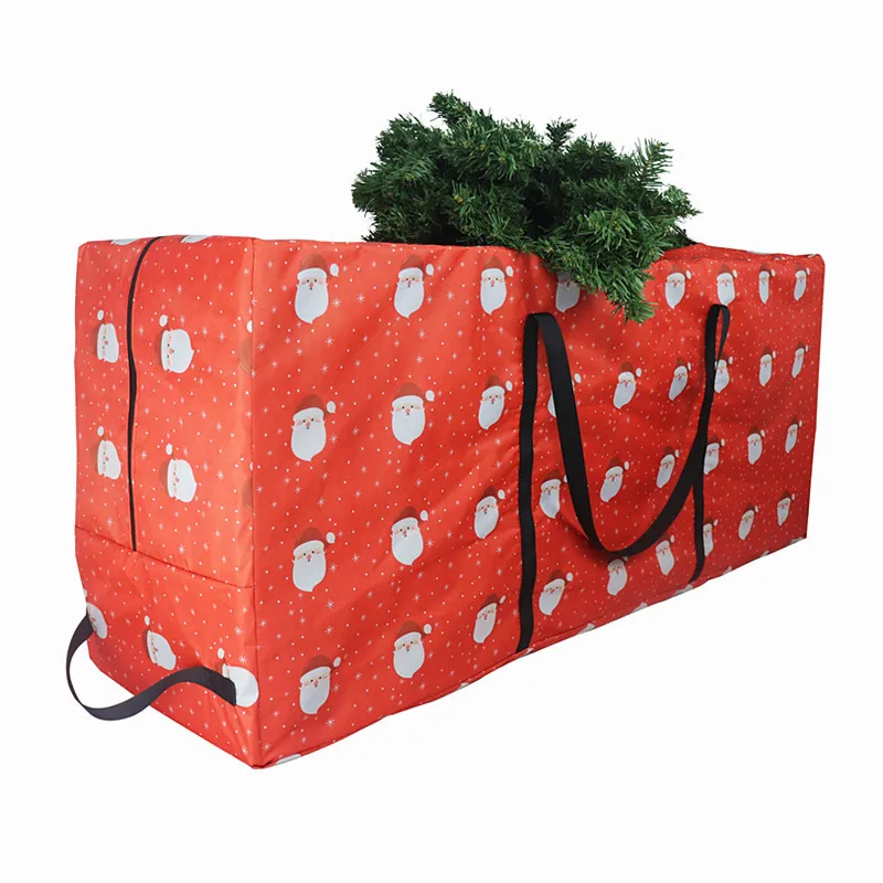 Foldable Xmas Decoration Storage Bag Christmas Tree Wreath Oxford Cloth Bag For Storing Christmas Utenciles Garland Home Storage