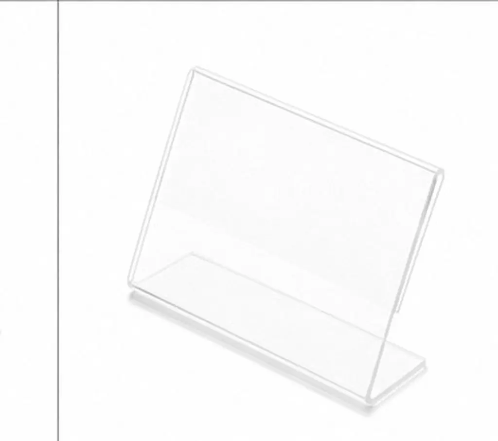 30Pcs Acrylic Price Tag Premium Plastic Clear Label Holders Easy Clip Retail Supermarket Shelf Display Tags Plastic Price Tag
