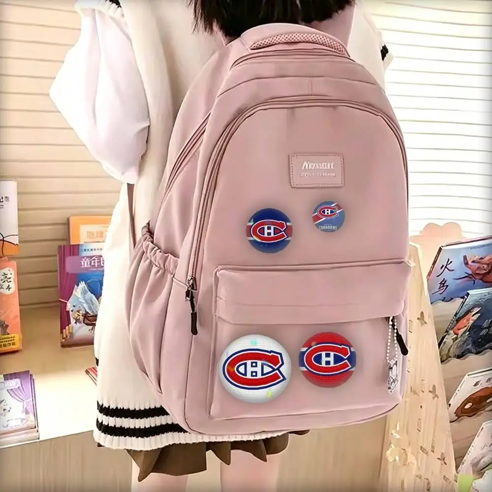 Montreal-L C-Canadiens LOGO 25mm 32mm 44mm 58mm 75mm Brooches Badges Pins for Accessories Gift