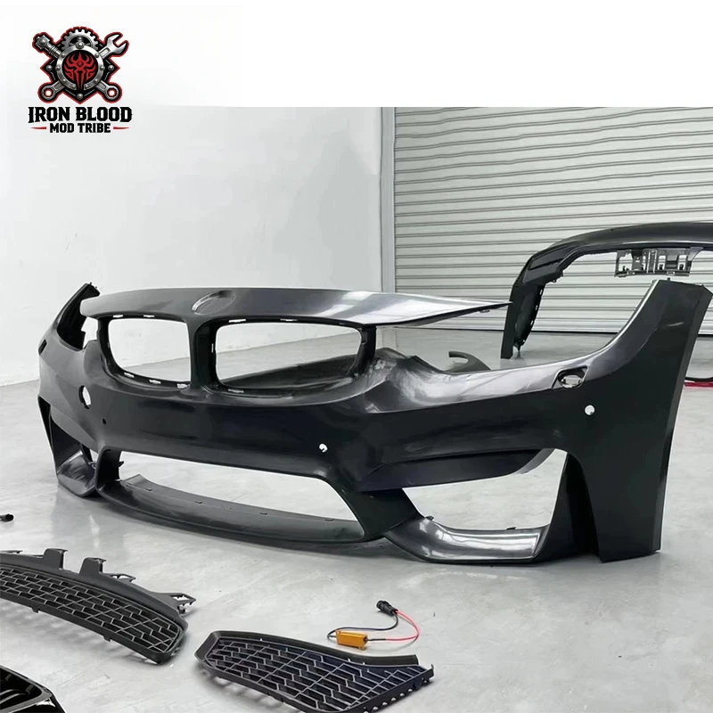 suitable 1:1 Automobile Car Parts for 3 Series F30 M3 Wide Body Kit Front Rear Bumper Side Skirts Ovder Fenders