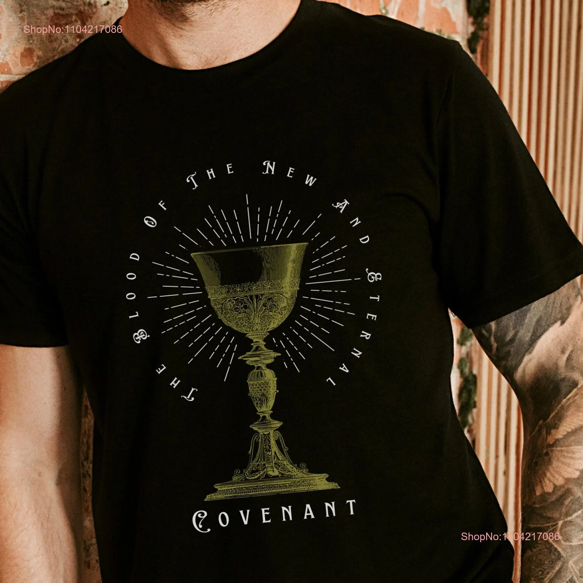 The Blood of New And Eternal Covenant Precious Jesus Devotion s for Him Traditional Catholic T Shirt Men