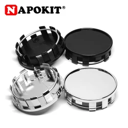 4pcs/lot 54MM Auto Car Wheel Rim Hub Cap Dust-proof Cover Car Wheel Center Cap Rim Decorative Hubcap Black Chrome Silver Plastic