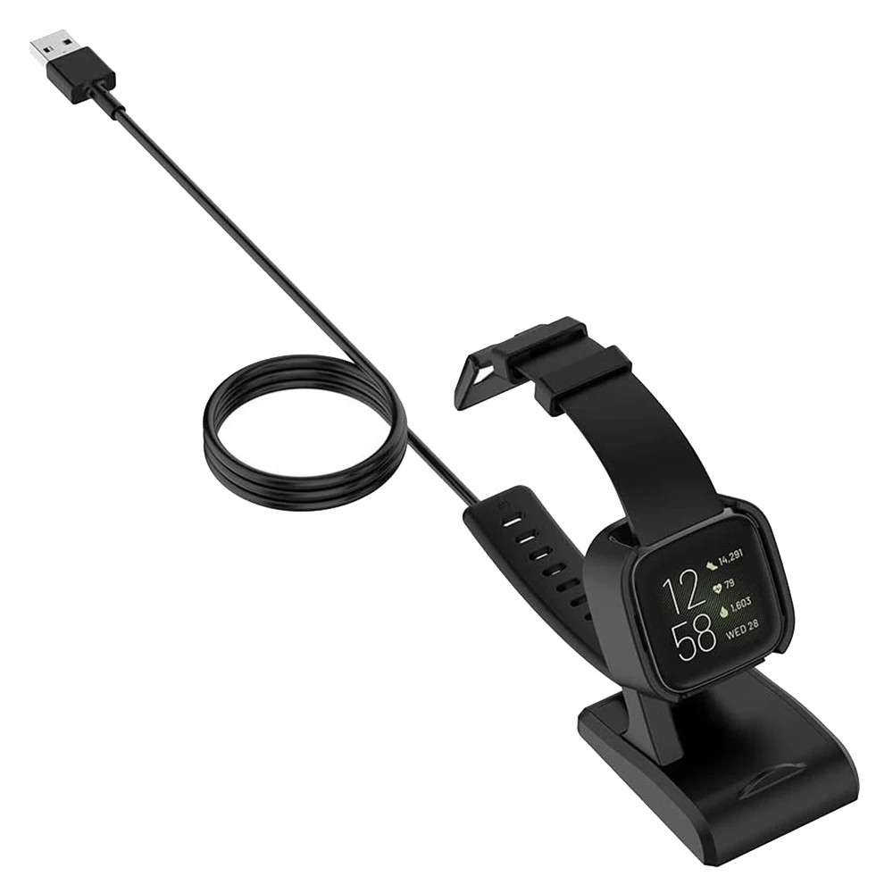 Compatible for Fitbit Versa 2 / Lite Smart Watch USB Charging Cable Station