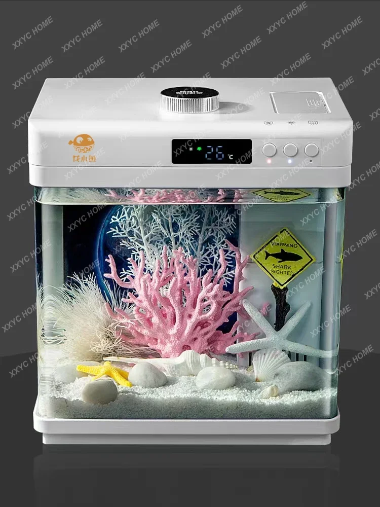 New Smart Fish Tank Ecological Lazy Change Water Small and Medium-Sized Living Room Home Fish Globe Aquarium Bottom