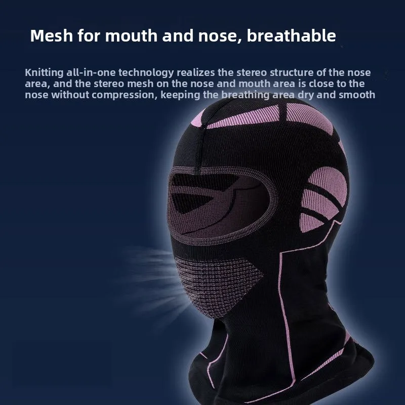 Outdoor Winter New Cycling Headgear Thermal Mask Cold Proof Thickened Breathable Ski Windproof Neck Cover Hat Men Women Warm