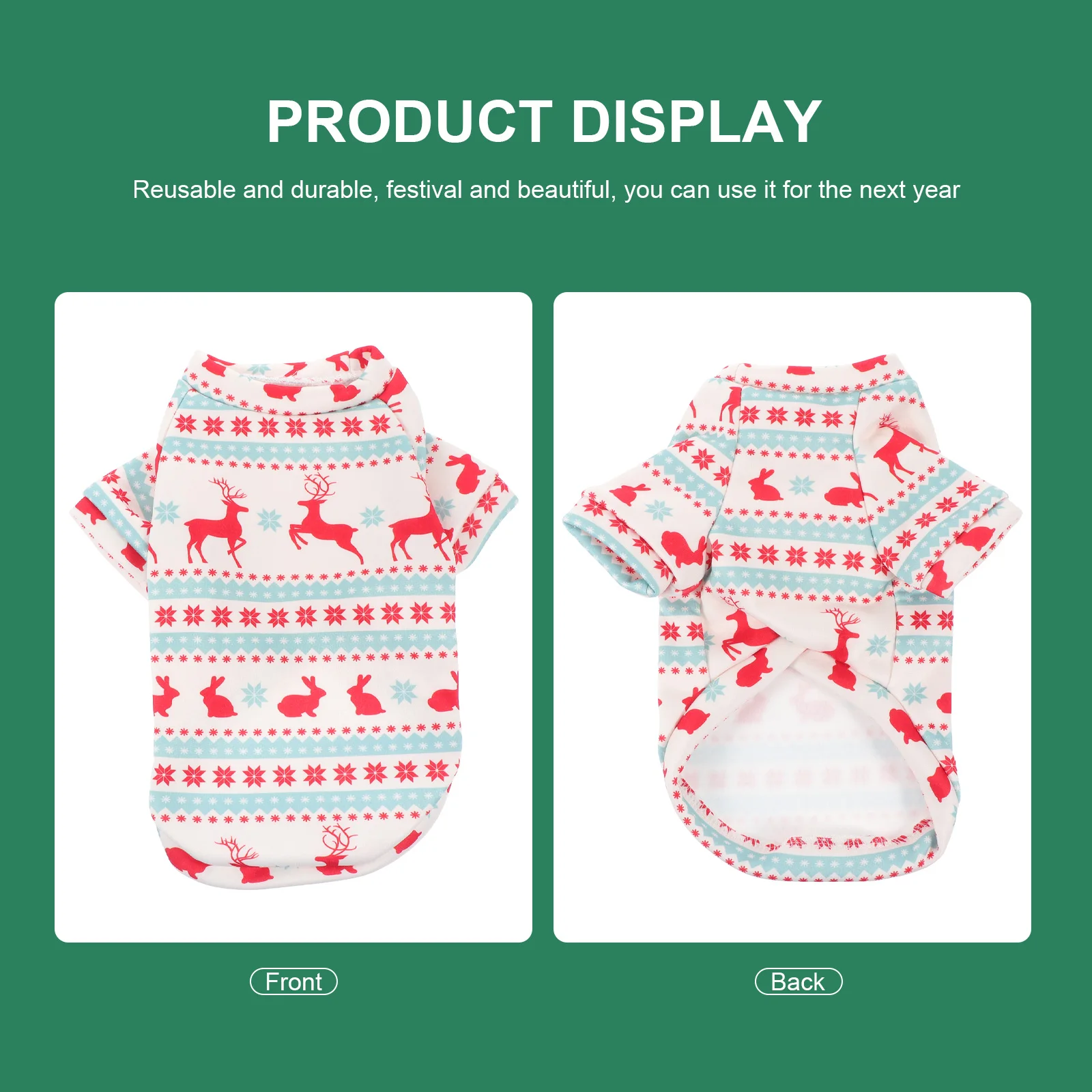 

Christmas Dog Clothes Costumes Winter Clothing Dresses Reindeer Holiday Accessories Pet