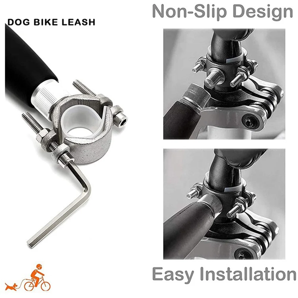 

Dog Leash Long Training Traction Rope Hands-Free Bicycle Attachment Stainless Steel Connector Pet Safety Rope Pet Supplies
