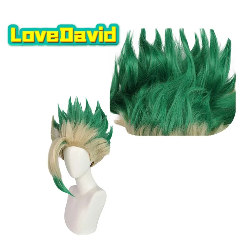 Peluca de Cosplay de Fantasia Ishigami Senkuu, pelo sintético de dibujos animados 2026, accesorios para la cabeza para hombres y mujeres, accesorios para disfraces de fiesta de Carnaval y Halloween