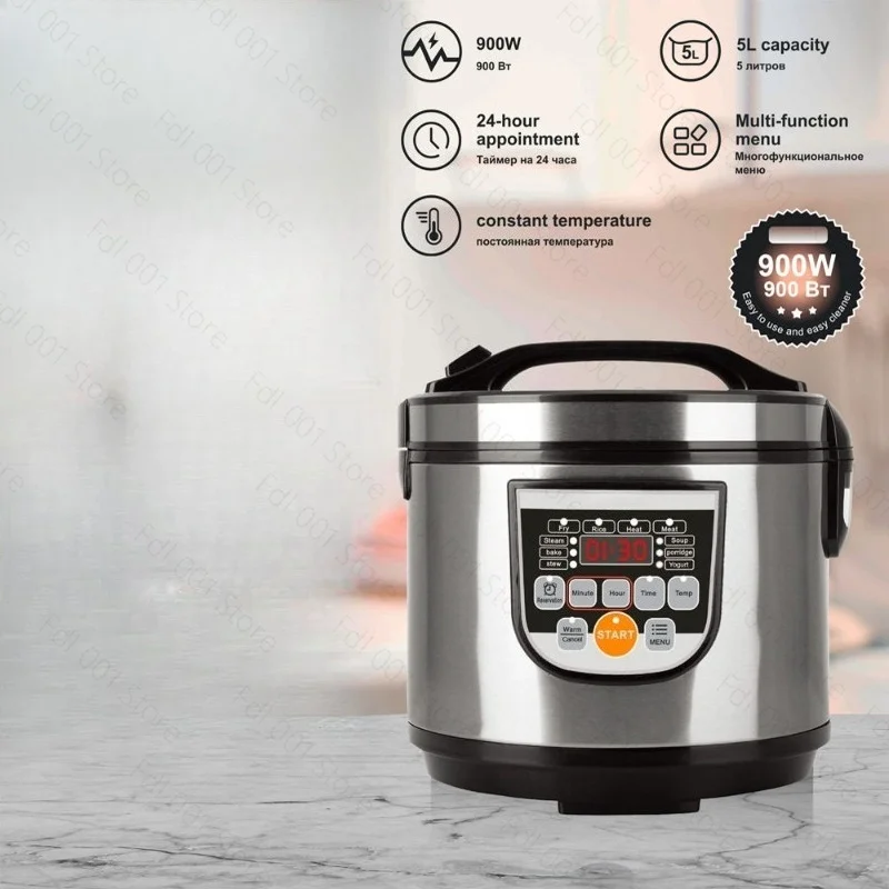 5L Smart Multi-Cooker, Large Capacity Electric Rice Pot for Cross-Border Sale