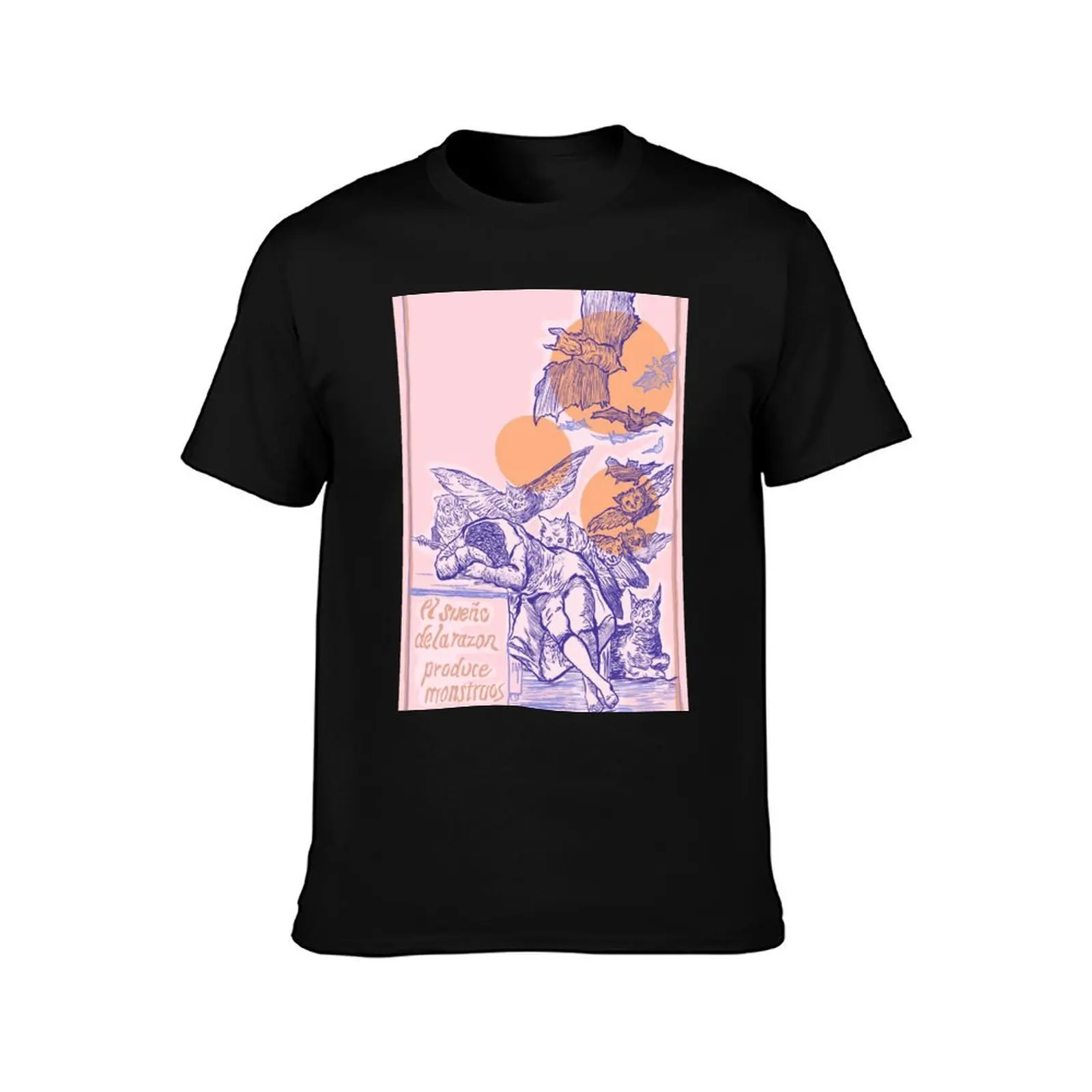 the sleep of reason produces monsters Goya design T-Shirt t shirt man luxury T-Shirt