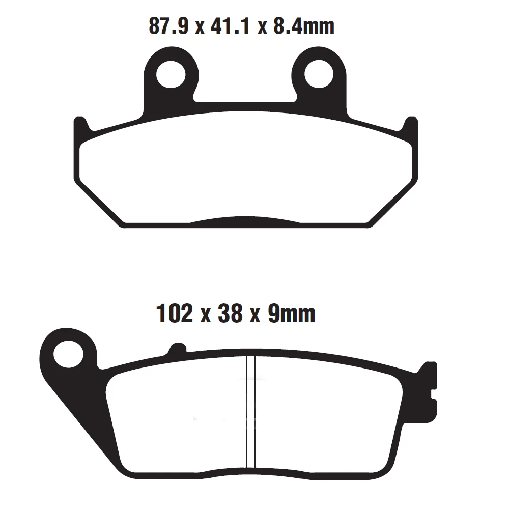 Motorcycle Front Rear Brake Pads For Suzuki AN650 AN 650 Burgman ABS Executive 2013-2018 Skywave ABS 2004-2012