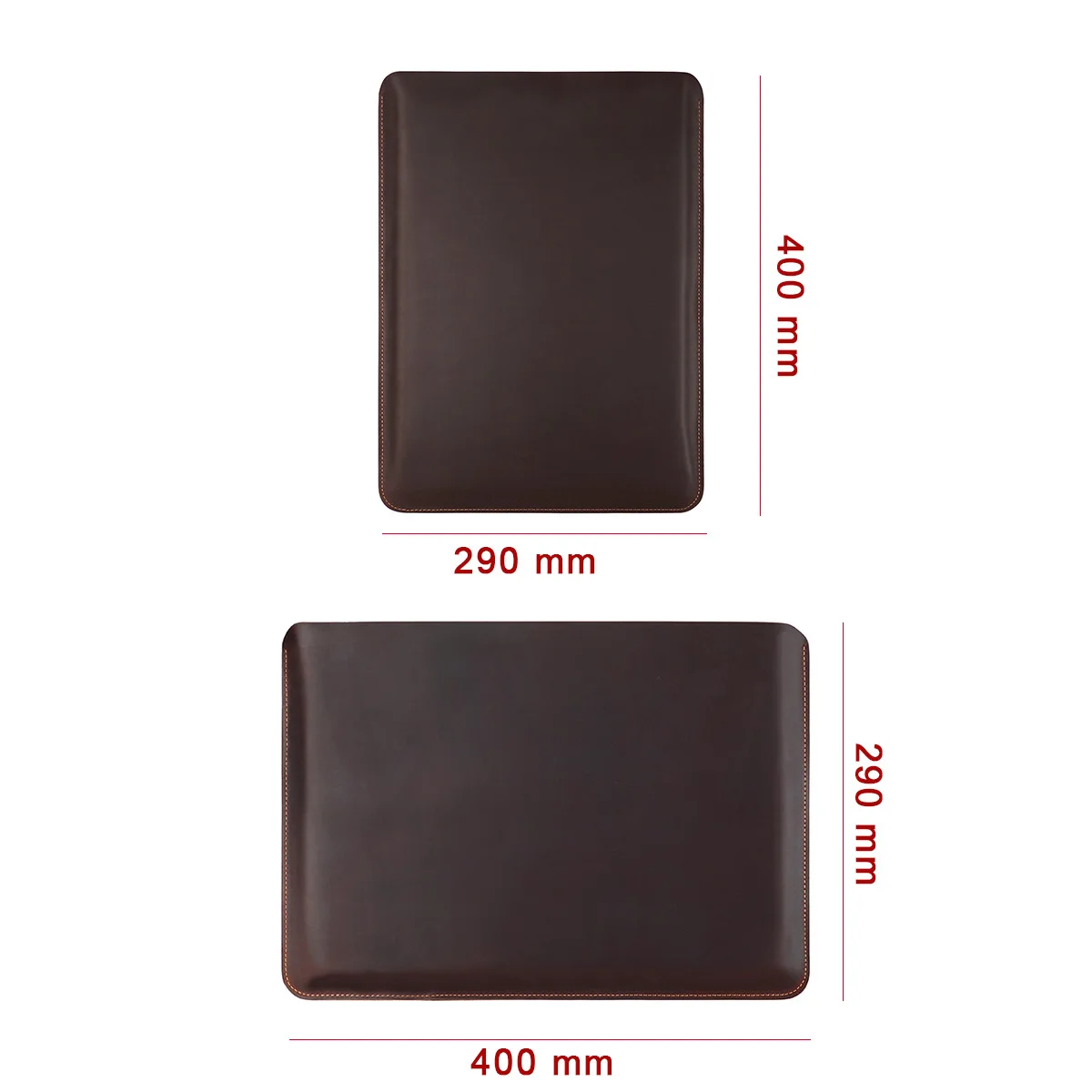 16 Inch Premium Genuine Leather Laptop Protective Case Crazy Horse Texture Soft Notebook Inner Carry Bag