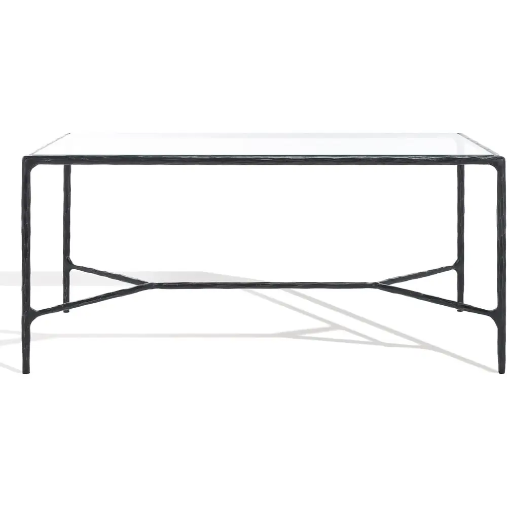 

Black Metal Coffee Table, Fully Assembled