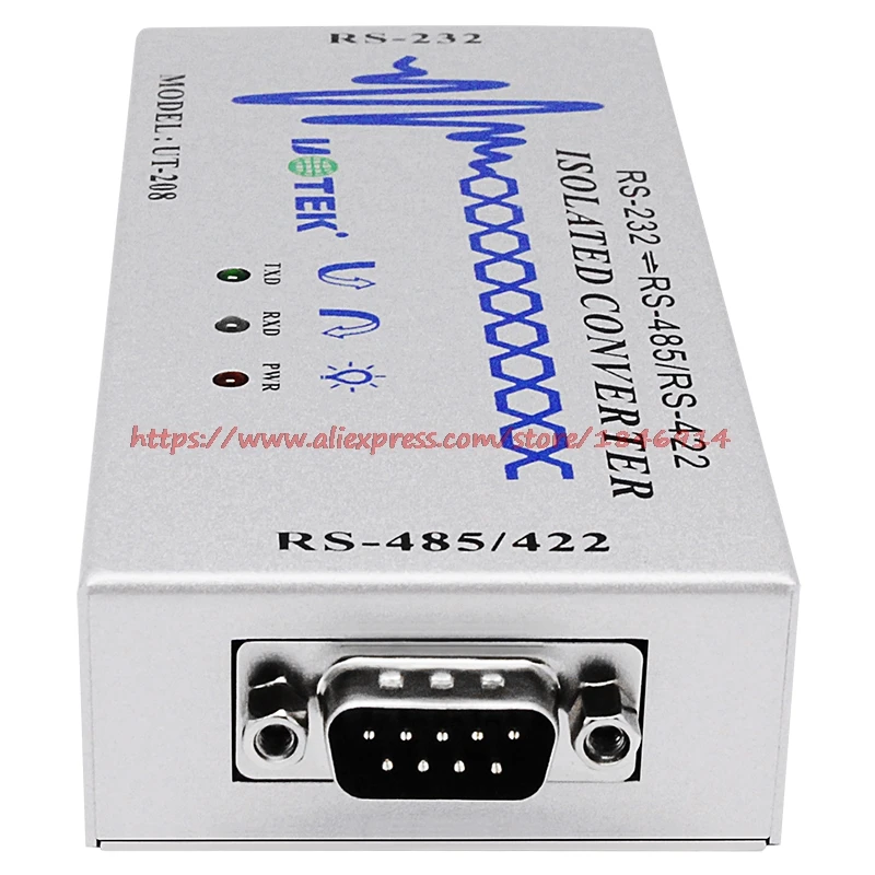 Industrial grade high performance RS-232 to RS-485/422 opto isolated converter UT-208