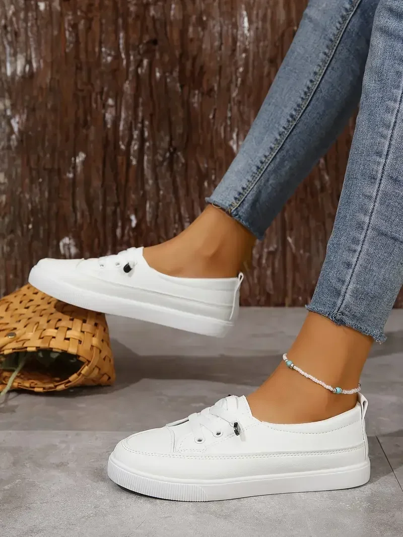 2024 Spring/Summer Fashion New Mesh Shallow Mouth Casual, Comfortable and Breathable Round Toe Flat Walking Sports Shoes image 3
