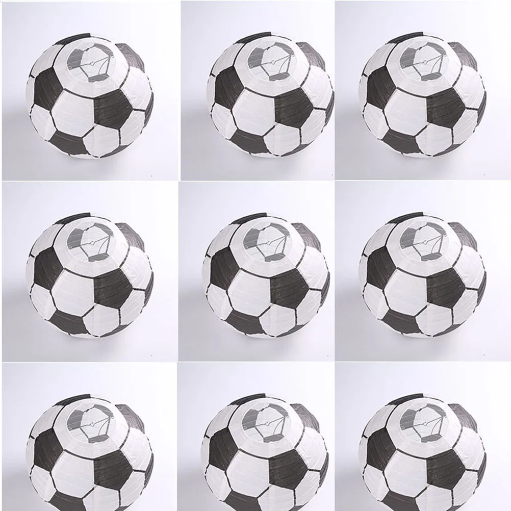 

3 Pcs Decoration Football Lantern Fussball Lampenschirm Papierlaterne Leuchtender Soccer Lightshade Dekoration Child