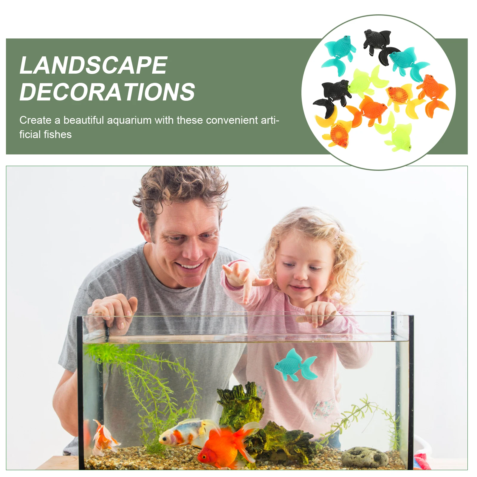 

10Pcs Lifelike Artificial Fish Aquarium Ornaments Durable Plastic Meticulous Detail Natural Movement Artificial Fish