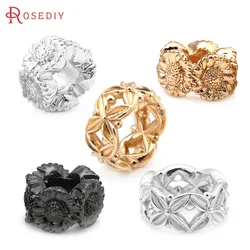 Brass Large Hole Sunflower Spacer Beads Bracelets Beads High Quality Diy Jewelry Accessories Making Rosediy official-website