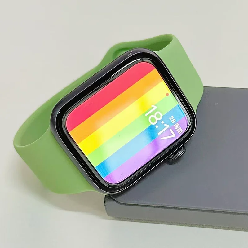 Silicone Band For Apple Watch 10 straps 46 mm 49mm 45mm 40mm 42mm 41mm 38mm 44 mm sports bracelet iWatch series 9 8 7 SE ultra 3