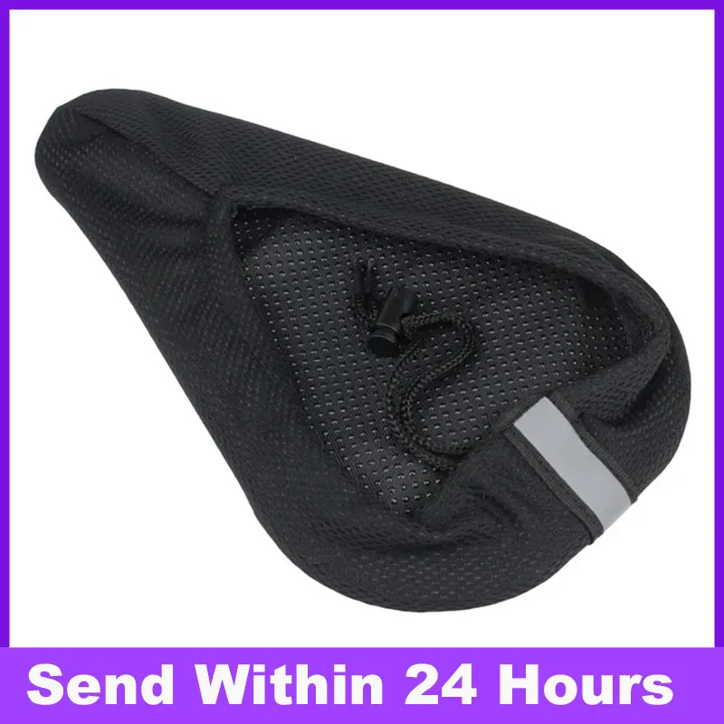 

MTB Mountain Bike Cycling 3D Soft Silicone Seat Cover Gel Bicycle Saddle Thickened Bike Seat Cushion Pad Bicycle Accessories