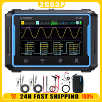 Fnirsi 2C53P New Touch Screen Digital Oscilloscope+Multimeter+Signal Generator 3in1 Dual Channel 50mhz, Standby For Up To 4 Hour